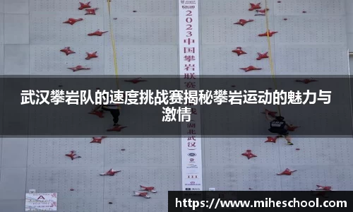 武汉攀岩队的速度挑战赛揭秘攀岩运动的魅力与激情