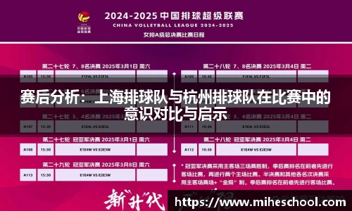 赛后分析：上海排球队与杭州排球队在比赛中的意识对比与启示