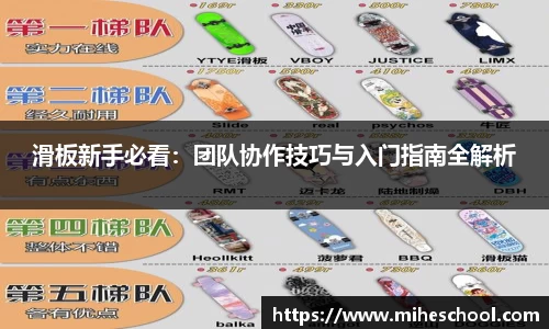 滑板新手必看：团队协作技巧与入门指南全解析